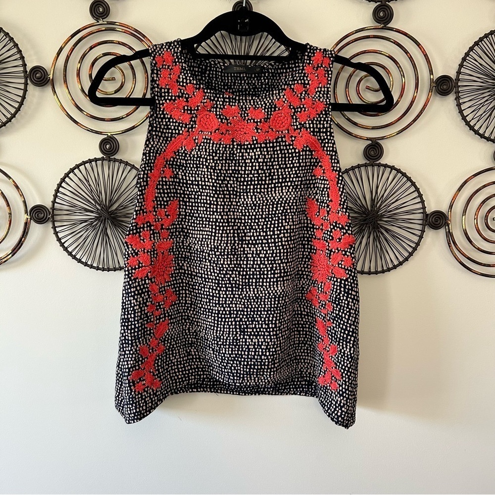 THML Embroidered Sleeveless Blouse